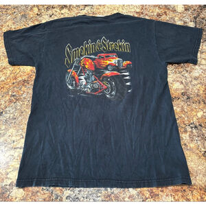 Vintage “Smokin’ & Strokin’” Hot Rod & Chopper Flames Tee